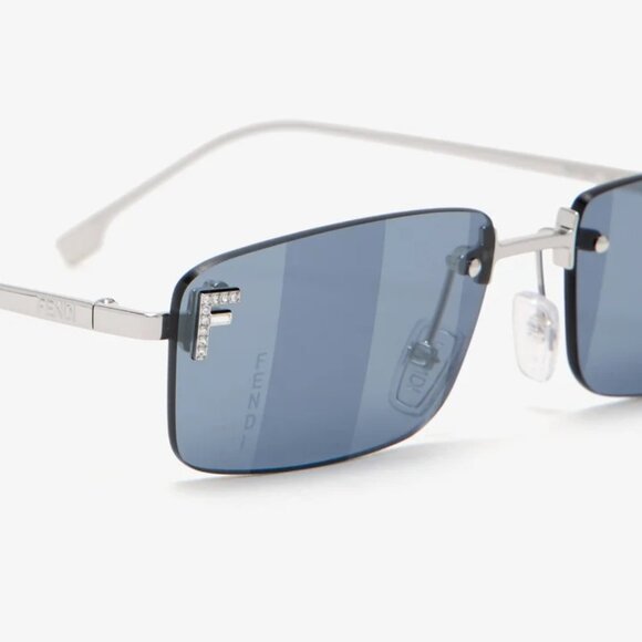 NEW FENDI SQUARE BLUE SUNGLASSES, FE4172US 16X - Picture 4 of 6